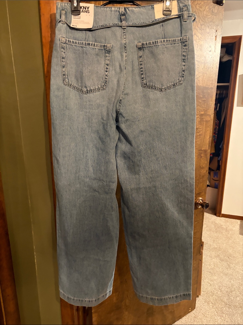 DKNY Jeans women’s high rise and wide leg